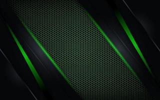 Modern futuristic black background combination with green technology diagonal vector