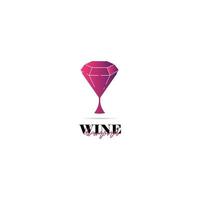 minimalist and elegant wine logo vector