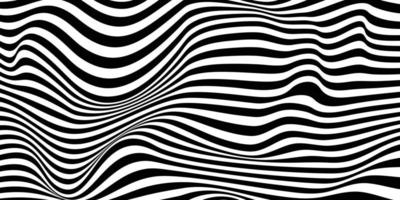 black and white abstract wave moving background. vector