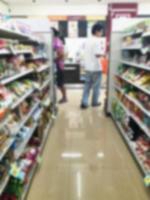 Blurred convenience store photo