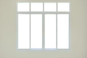 modern window frame isolated on white background photo
