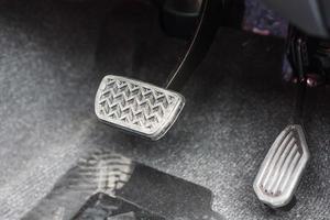 brake pedal of the car photo