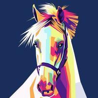 Ilustración de vector de caballo colorido