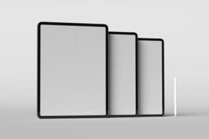 Tablet screen blank mockups photo