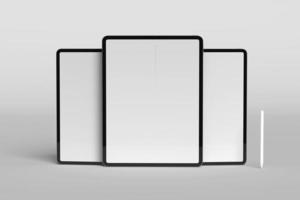 Tablet screen blank mockups photo