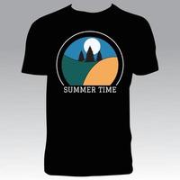 diseño creativo de camiseta de verano vector