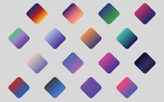 Mega set of vibrant colorful gradients color background vector