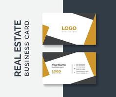 real estate agent business card design template. Modern abstract company corporate clean creative elegant Real estate agency realtor home rental business card design visiting card template vector