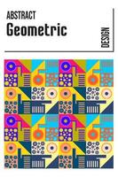 geometric vector design with bright coloring