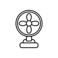 Vector of Charging Fan Icon. Air Conditioning Symbol