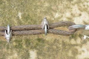 Large wire ropes to hold bridges photo