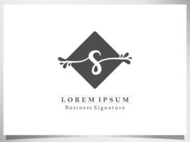 logo design icon for business signature, initial letter T isolated square in white background vector