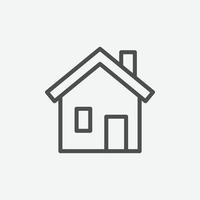 Home vector icon. Isolated house icon vector design.