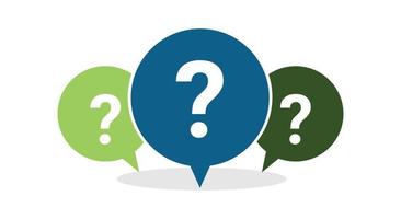 Question mark set of vector isolated icons. Help sign speech bubble. Chat question icon. Question concept