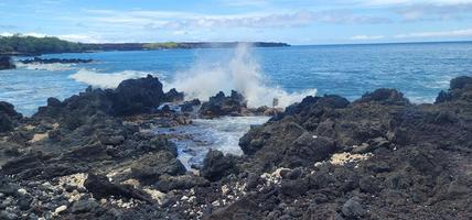 Hoapili trail lava field in Maui Hawaii photo