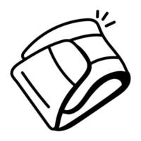 Creatively designed doodle icon of wristband vector