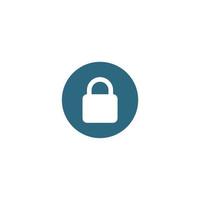 simple lock and padlock icon vector