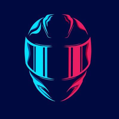 Racing Helmet Logo Vector Art, Icons, and Graphics for Free Download