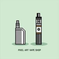 Pixel E-liquid flavors. Pixelart vaping juice or vape juice signs . set of e-liquid for vaporizer, pixel bottle with fruit flavor vector