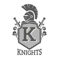 Knight warrior themed vector design