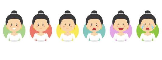 Philippines Avatar with Various Expression vector