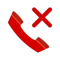 No Calls Line Icon vector