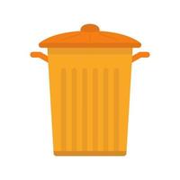 Garbage Bin Line Icon vector