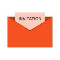 Invitation to Party Line Icon vector