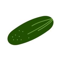 icono de línea de pepino vector