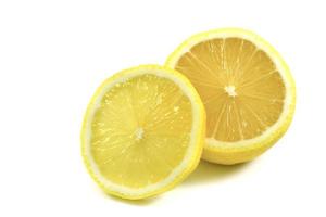 lemon slice isolated on a white background with clipping path. photo