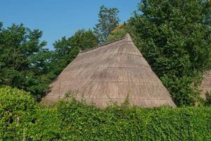 Are reed shelters for fishermen photo