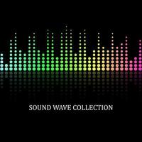 Sound wave equalizer vector design. Vector illustration on a dark background