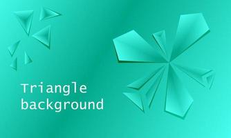 Abstract triangle background. 3D triangles. Modern wallpaper. Banner template with place for text. Vector illustration