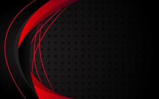 Red and black abstract corporate banner design. Vector technology background. Design for flyer, leaflet, poster