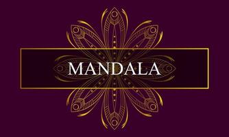 Luxurious islamic arabic style mandala pattern background. Design for postcard, invitation, banner with place for text. Vector illustration