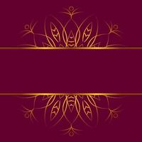 Purple invitation card with abstract design and blank label with horizontal stripe. Vector illustration EPS 10