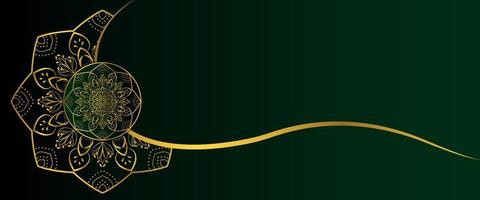 Mandala for print, invitation, card, poster, cover, brochure, flyer, banner. Luxurious arabic mandala background with golden elements. Arabic Islamic oriental style, Ramadan style Decorative mandala vector
