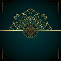 Luxury decorative mandala background. Design for wedding invitation, greeting card, banner with place for text. Vector illustration