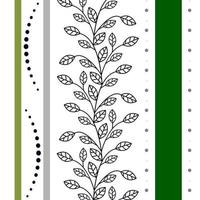 Stylish leafy plant pattern on white background for wallpaper, textile, factory production in EPS10 vector format