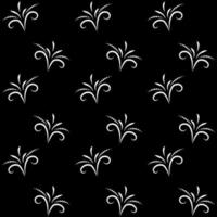 Seamless abstract black and white floral background. Design for fabric, wrapping paper, clothing, wallpaper, packaging. Vector illustration