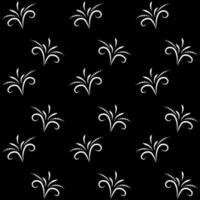 Seamless abstract black and white floral background. Design for fabric, wrapping paper, clothing, wallpaper, packaging. Vector illustration