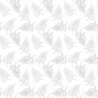 Lush tropics foliage background. Tropical seamless pattern line sketch palm leaves silhouettes. Jungle vector art. Hand drawn exotic illustration for summer design, beach swimwear, fabric, wallpaper