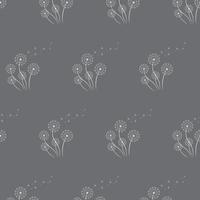 Seamless pattern from dandelions. Cute vector pattern for textile, wrapping paper. The background. Vector illustration