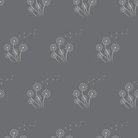 Seamless pattern from dandelions. Cute vector pattern for textile, wrapping paper. The background. Vector illustration