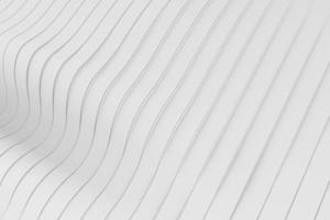 Wave band surface. Abstract smooth flowing white background. Digital layered volume lines 3d illustration photo