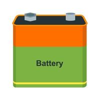 Battery II Flat Multicolor Icon vector