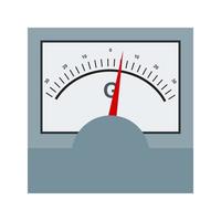 Galvanometer Flat Multicolor Icon vector