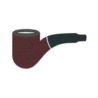 Smoking Pipe Flat Multicolor Icon vector