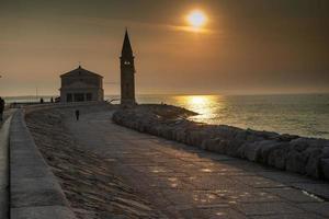 Bell tower of the sanctuary of the Madonna dell'Angelo photo