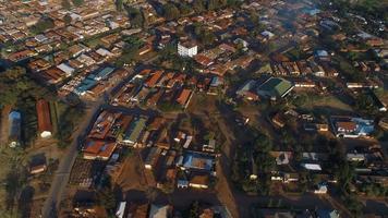 aerial view of the morogoro town, tanzania video